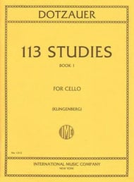 113 STUDIES VOL 1 CELLO cover